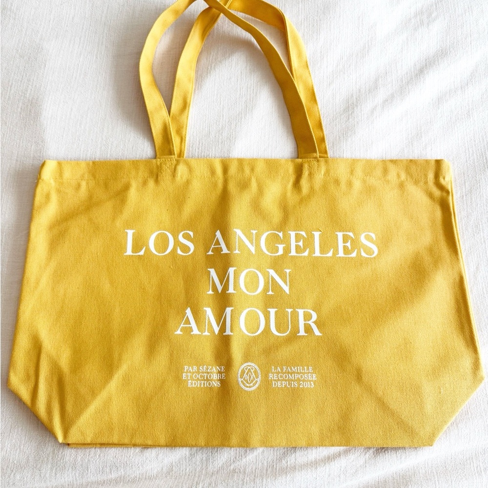 Sezane Yellow Shopping Bag